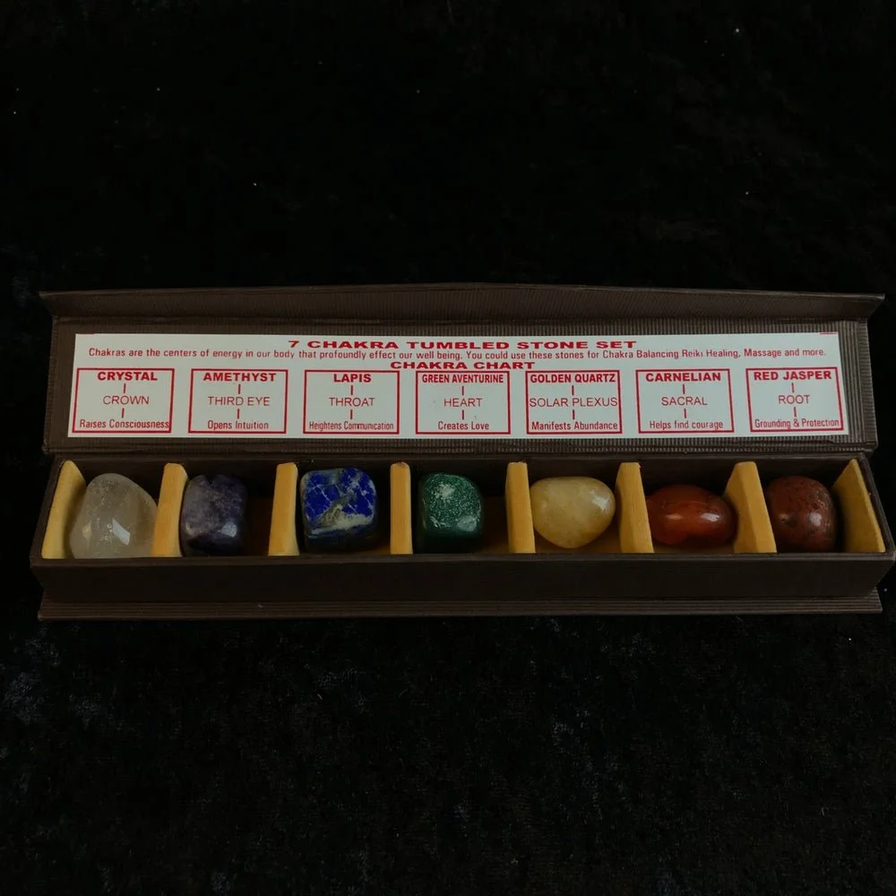 CHAKRA TUMBLED STONE BOX SET — The Strange And Unusual